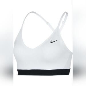 Nike Women's White and Black Sports Bra